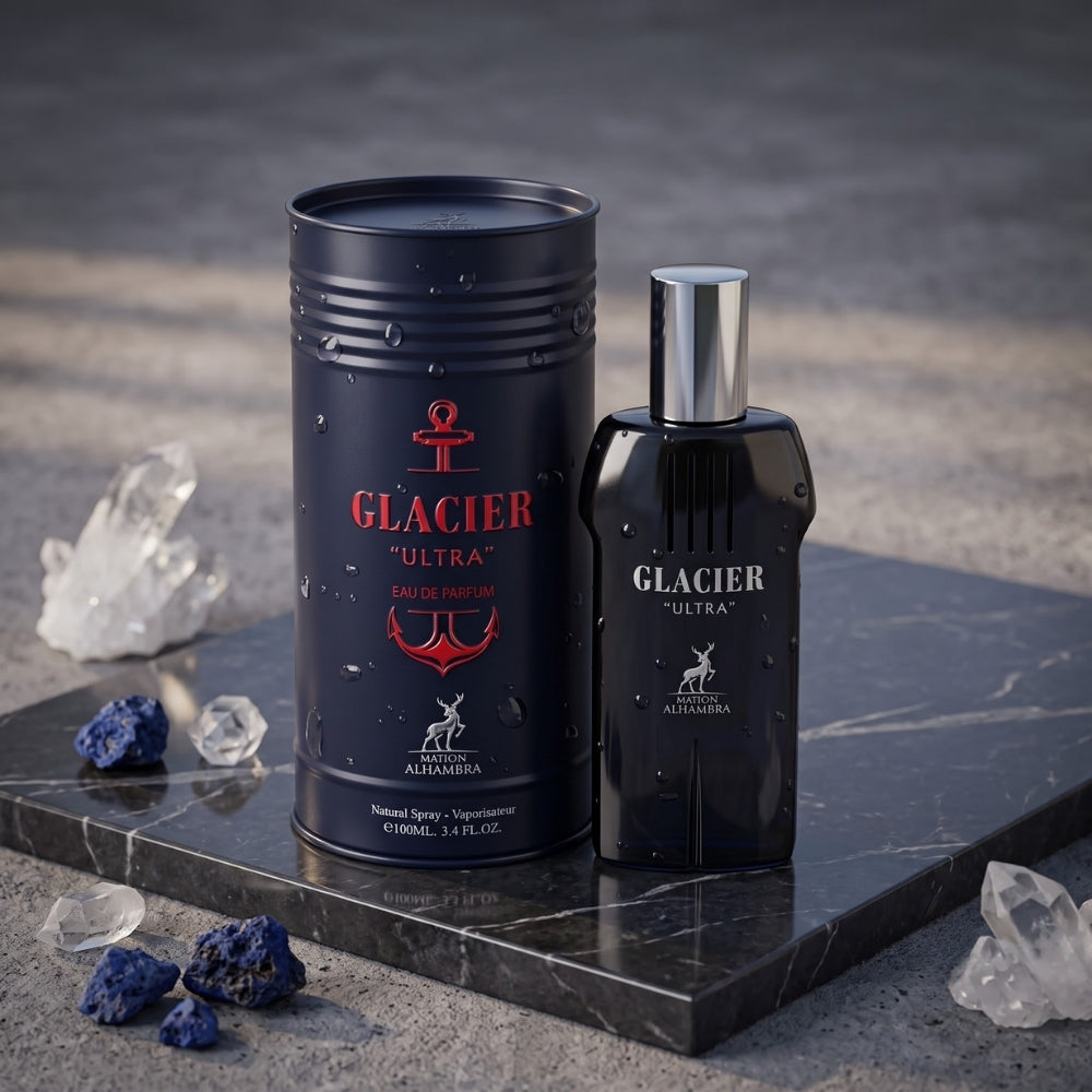 Maison Alhambra Glacier Ultra Eau de Parfum 100ml unisex perfume bottle for men and women